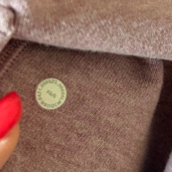 Lululemon scuba oversized 1/2 zip hoodie hooded jacket size XS/S - Picture 2 of 3